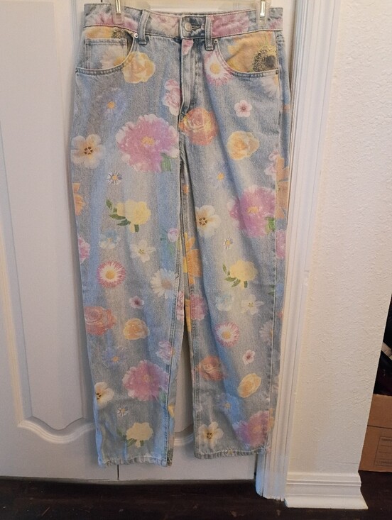wild fable Denim - Vintage 90's Floral Print Light Wash Women’s Jeans